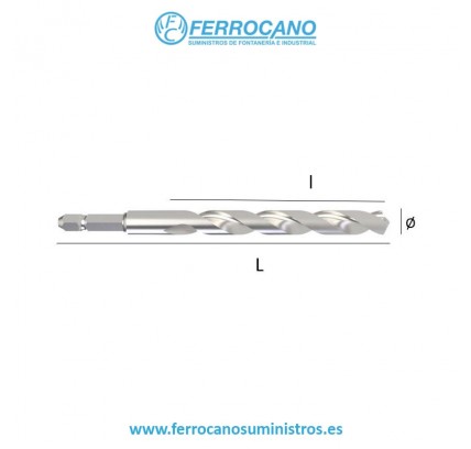 BROCA HEPYC HSS INSERCION EXAGONAL 1/4' 4MM 1501