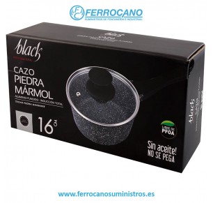 CAZO PIEDRA BLACK 16CM ALUMINIO FUNDIDO 33451