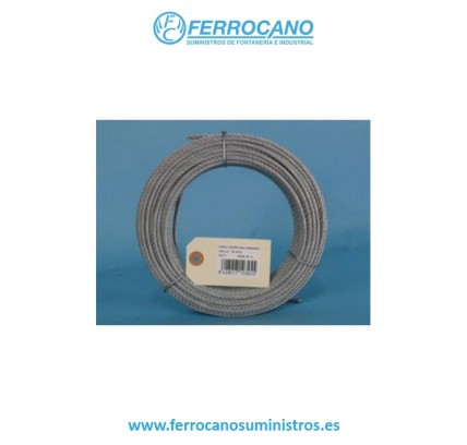 CABLE ACERO GALVANIZADO 3MM X 25 METROS