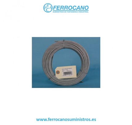 CABLE ACERO GALVANIZADO 6MM X 15 METROS