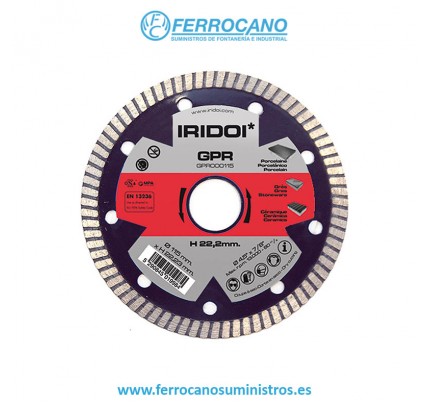 DISCO DIAMANTE IRIDOI 115MM GPR FINO GRES PORCELÁNICO GPR000115