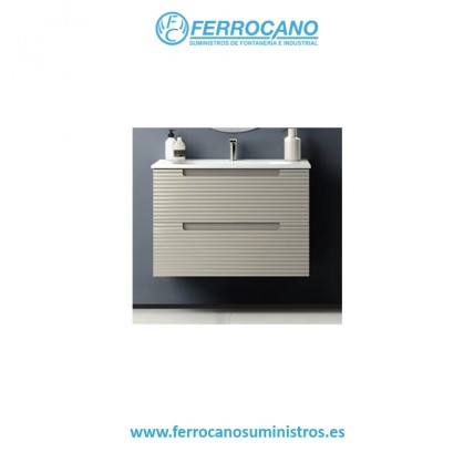 CONJUNTO MUEBLE BAÑO VISOBATH KYOTO 60CM 2 CAJONES + LAVABO MUSGO 70293