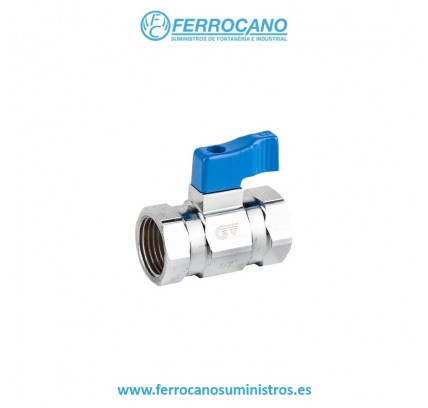 VALVULA ESFERA MINI GENEBRE 1/4" H-H