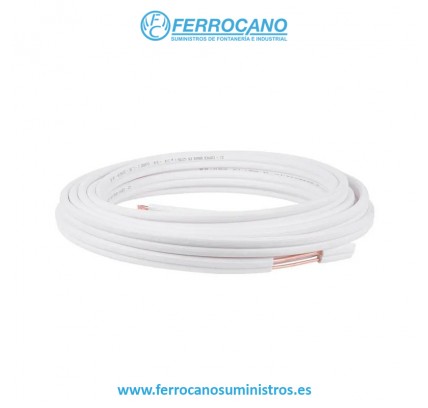 TUBO COBRE REFRIGERACIÓN DUO 1/4'-5/8' (ROLLO 20 METROS)