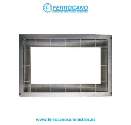 MARCO MICROONDAS 60X40CM PLÁSTICO EFECTO PLATA MATE