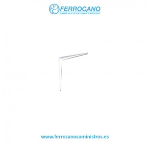 PALOMILLA SOPORTE 250X300MM BLANCA NIVEL