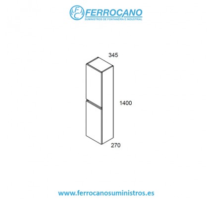 COLUMNA VISOBATH BOX NIEVE BRILLO 82323