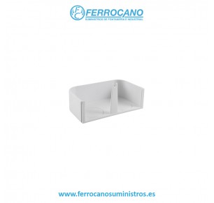 TAPA FINAL CANALETA HEPO 70X60MM BLANCO 16272