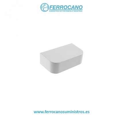 TAPA FINAL CANALETA HEPO 70X60MM BLANCO 16272