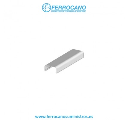 TAPA CANALETA CANALETA HEPO CON TORNILLO 70X40MM X 2 METROS BLANCO 16202