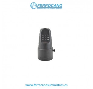 BASE INDUSTRIAL AEREA T.T GOMA EXTRA LARGA 16A NEGRO HEPO 01756